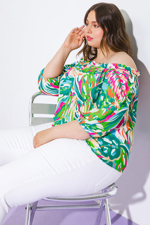 bring-good-energy-woven-top Flying Tomato-Sophia's Style-9